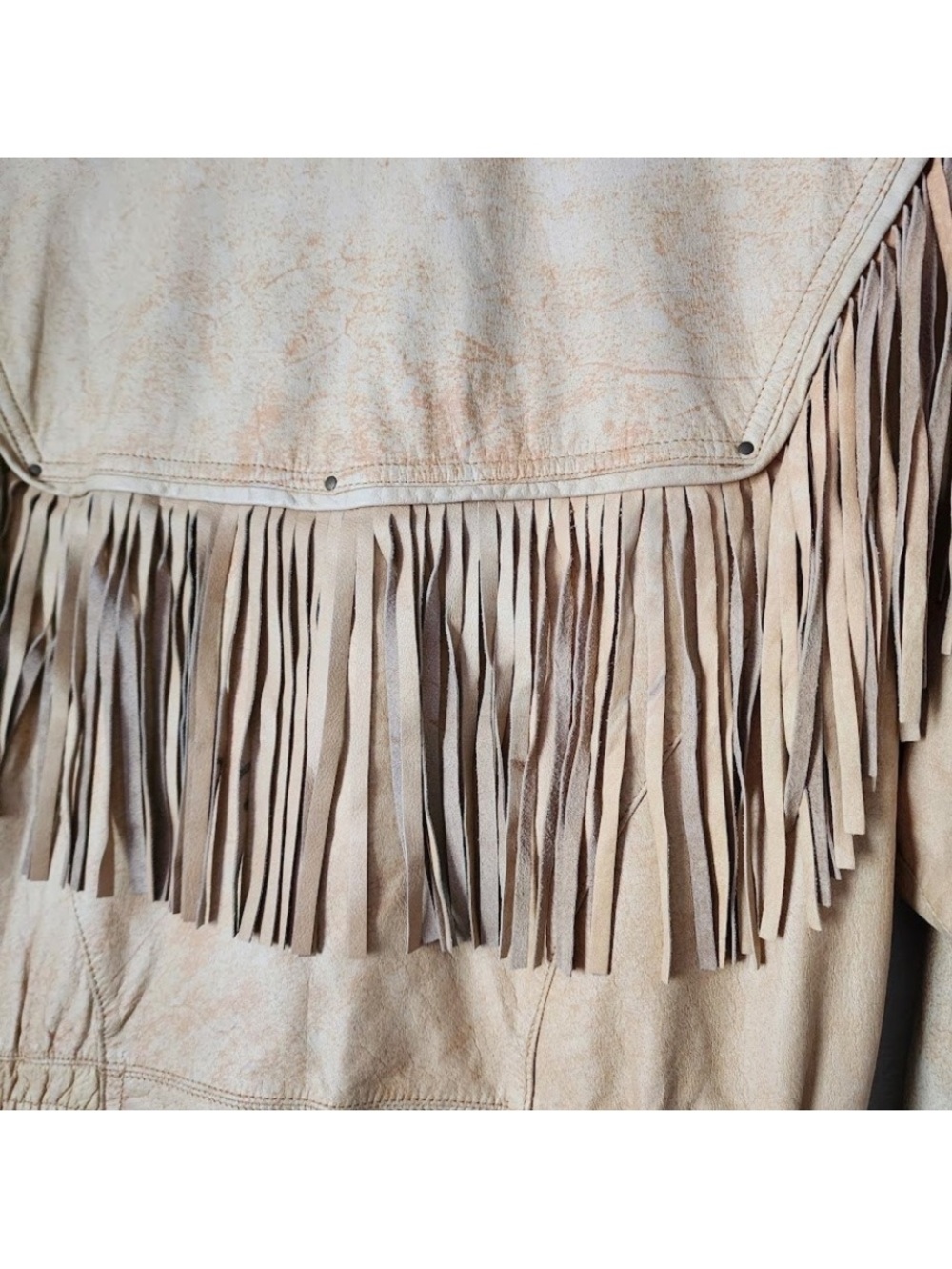Vintage Adventure Bound by Wilsons Leather Fringe Western Bomber Jacket • Large - Picture 14 of 14